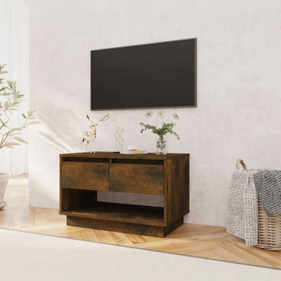 vidaXL Szafka pod TV, przydymiony dąb, 70x41x44 cm