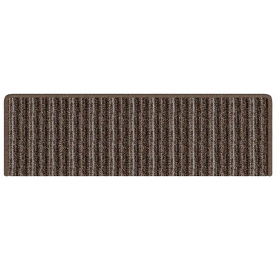 Samoprzylepne maty na schody 15 pcs Brązowy 65 x 21 x 4 cm