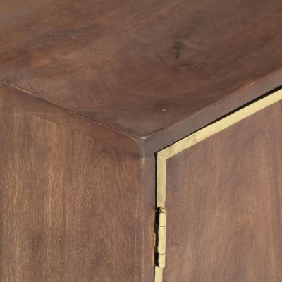 vidaXL Szafka pod TV, 120x30x46 cm, lite drewno mango