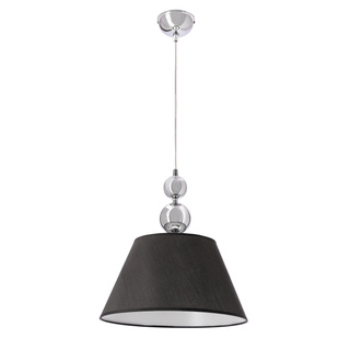 Lampa wisząca z abażurem Aral czarna nowoczesna do salonu i jadalni E27