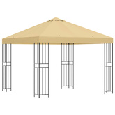Altana 3 x 3 m kremowy Poliester i Stal 190 gsm