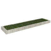vidaXL Podwyższona donica gabionowa, galwanizowana stal, 400x100x20 cm