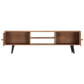 vidaXL Szafka pod TV, 140x30x40 cm, lite drewno akacjowe