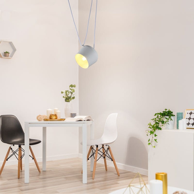 Nowoczesna Lampa Wisząca ?30cm Biała Abruzzo Rittoro Uno