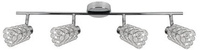 Lampa sufitowa York listwa regulowana 4-punktowa do korytarza metalowa