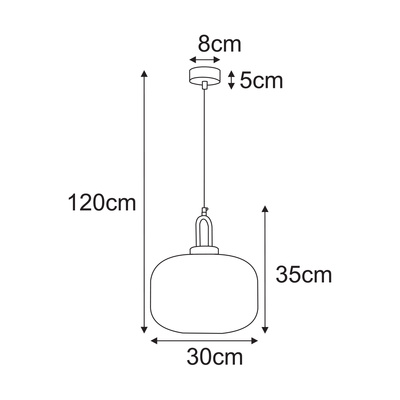 Lampa wisząca K-5895 z serii ARIA