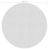 Pływająca folia solarna z PE, 549 cm, szara