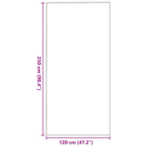 Dywanik wejściowy Brązowy i czarny 120 x 250 cm 100% poliamid