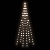vidaXL Choinka do montażu na maszcie, 108 zimnych białych LED, 180 cm