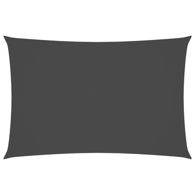 Prostokątny żagiel ogrodowy z tkaniny oxford, 2x4 m, antracyt