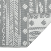 vidaXL Dywan zewnętrzny, szary, 80x250 cm, PP