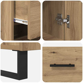 Highboard Dąb rzemieślniczy 34,5 x 34 x 180 cm