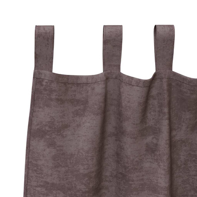 Zasłony z weluru z zasłonami 2 pcs Brązowy 175 x 140 cm Aksamit