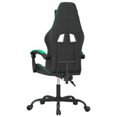 vidaXL Fotel gamingowy, czarno-zielony, sztuczna skóra wariant 7