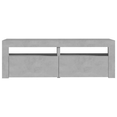 vidaXL Szafka pod TV z oświetleniem LED, szarość betonu, 120x35x40 cm model standard