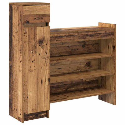 Szafka na buty z szufladą Stare drewno 100,5 x 28 x 100 cm
