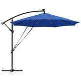 Parasol plażowy 294 x 294 x 248 cm Poliester i aluminium