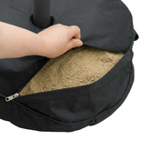 Podstawa do parasola na patio 50 x 50 cm Stal Czarny