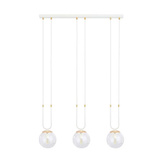 Lampa wisząca GLAM 3 WHITE/TRANSPARENT