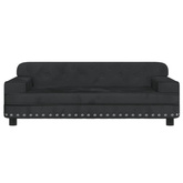 vidaXL Legowisko dla psa, czarne, 90x53x30 cm, aksamit