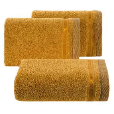 Ręcznik Abbie ciemnożółty 100x150