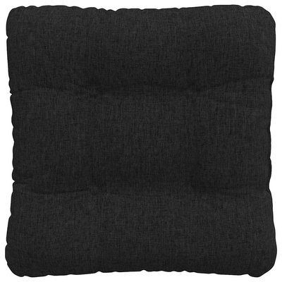 Poduszki na siedziska 4 pcs Czarny 40 x 40 x 12 cm tkanina