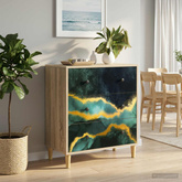 Komoda z szufladami WIJHE 66 x 36,5 x 75 cm Drewno inżynieryjne