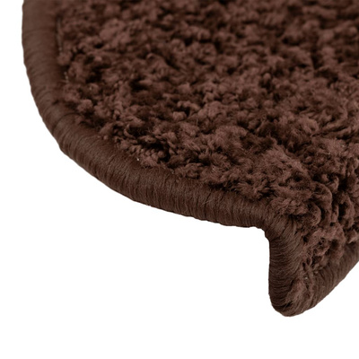 Maty na schody 15 szt. 65x21x4 cm Brązowe półokrągłe duże