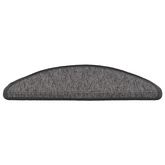 Maty na schody 15 szt. 56x17x3 cm Beżowo-szare półokrągłe