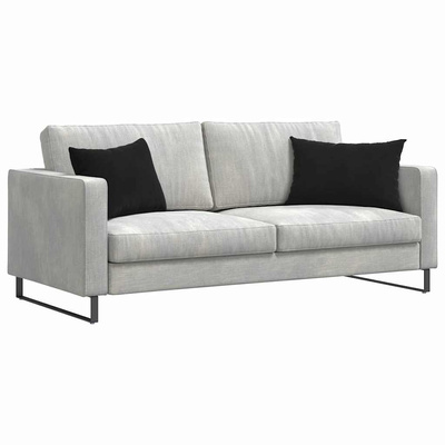Poduszki na sofę 2 pcs Czarny 60 x 40 cm Tkanina sztruksowa