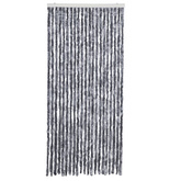 Zasłona przeciwko owadom, srebrna, 90x220 cm, szenil