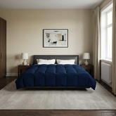 Kołdra na cały rok Ciemnoniebieski 200 x 220 cm Mikrofibra
