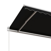 Automatycznie zwijana markiza, 450x350 cm, antracytowa