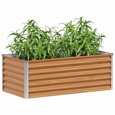 Podniesiona rabata ogrodowa 98 x 50 x 36 cm Stal Galwanizowana