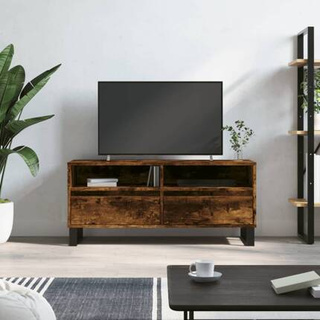 vidaXL Szafka pod TV, przydymiony dąb, 100x34,5x44,5 cm model standard