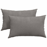 Poduszki na sofę 2 pcs Jasnoszary 50 x 30 cm Tkanina sztruksowa