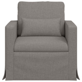 Sofa Ciemnoszary 78 x 78 x 80 cm tkanina