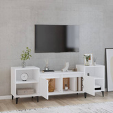 vidaXL Szafka pod TV, biała, 80x36x50 cm, materiał drewnopochodny wariant 9