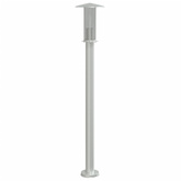 Lampa ogrodowa na słupku, srebrna, 100 cm, stal nierdzewna