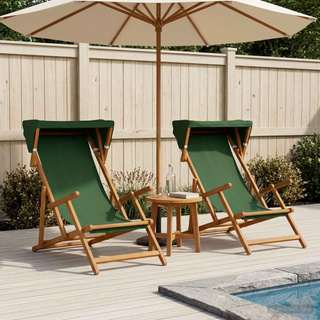 Fotel ogrodowy 2 pcs 3 Pozycja Lite Drewno Eukaliptusowe