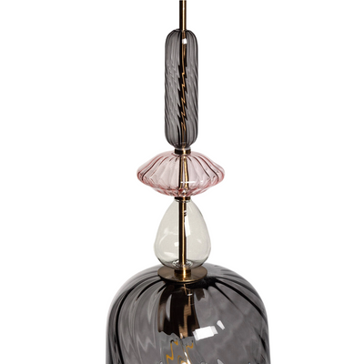 Lampa wisząca szklana E27 Abruzzo Riflesso Koloreno