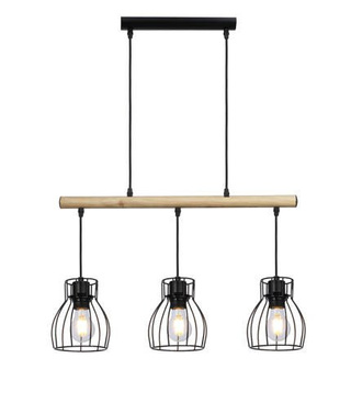 Lampa wisząca czarna 3x60W Bernita 33-78087