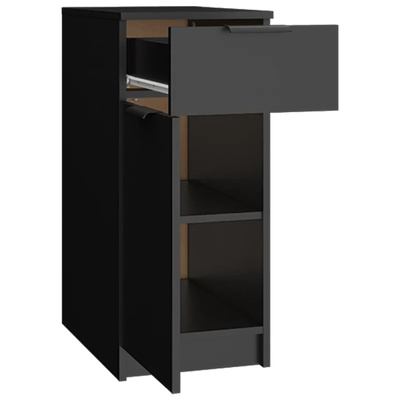 vidaXL Szafka pod biurko, czarna, 33,5x50x75 cm