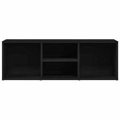 vidaXL Ławka na buty, czarna, 105x35x35 cm, materiał drewnopochodny