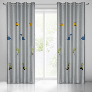 Zasłona Dino srebrna 140x250