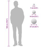 Zestaw 7 okrągłych luster ściennych, szklanych