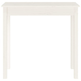 Stolik konsolowy, biały, 80x40x75 cm, lite drewno sosnowe