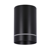 Lampa sufitowa tuba natynkowa czarna GU10 metalowa