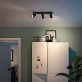 Reflektor natynkowy potrójny Philips myLiving KOSIPO, 3 x GU10, czarny, 5059330PN