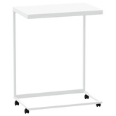 Stolik boczny na kółkach, biały, 55x35x70 cm